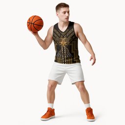 New Zealand Manta Ray Basketball Jersey Maori Tukutuku Taniko Motifs Gold