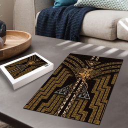 New Zealand Manta Ray Puzzle Maori Tukutuku Taniko Motifs Gold