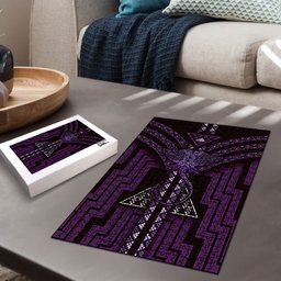 New Zealand Manta Ray Puzzle Maori Tukutuku Taniko Motifs Purple