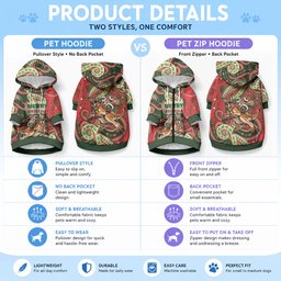 Aboriginal Christmas Pet Hoodie Santa Riding Leaping Kangaroo Dot Pattern