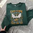 Onyx Storm Embroidered Sweatshirt and Hoodie, Fourth Wing Book 3 Embroidered Shirt, Bookish Merch