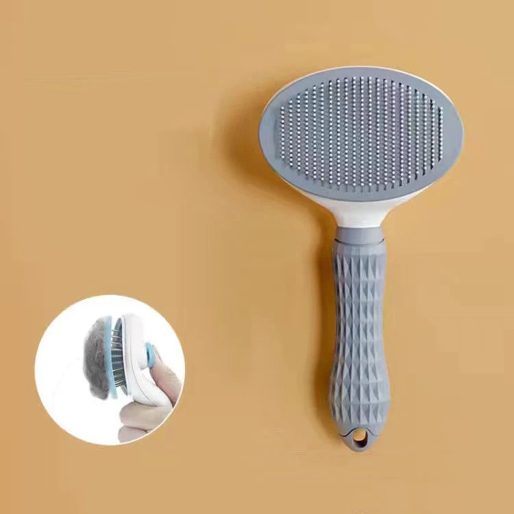 stainless steel grooming comb for long-haired cats and dogs