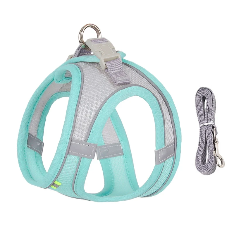 adjustable vest harness and leash for small dogs and cats