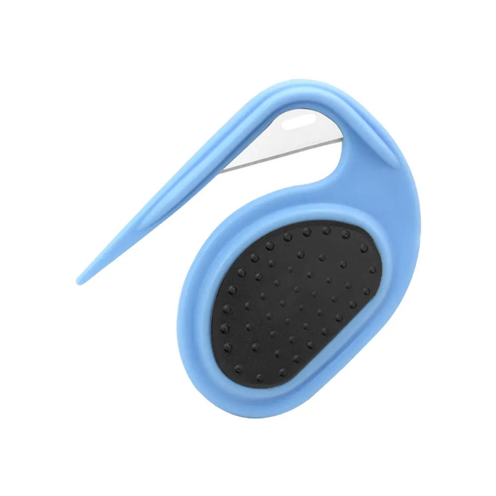 knot-cutter grooming comb with blades for cats and dogs