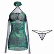 Chinese Myth Green Snake Immortal Uniform Cosplay Cheongsam Women Viper Sexy Dress Costume