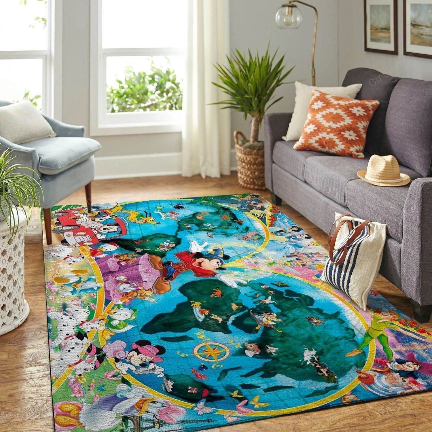 Wdw Decor Rugs Disney World Map Mickey Area Rugs Movie Living Room Carpet Custom Floor ...
