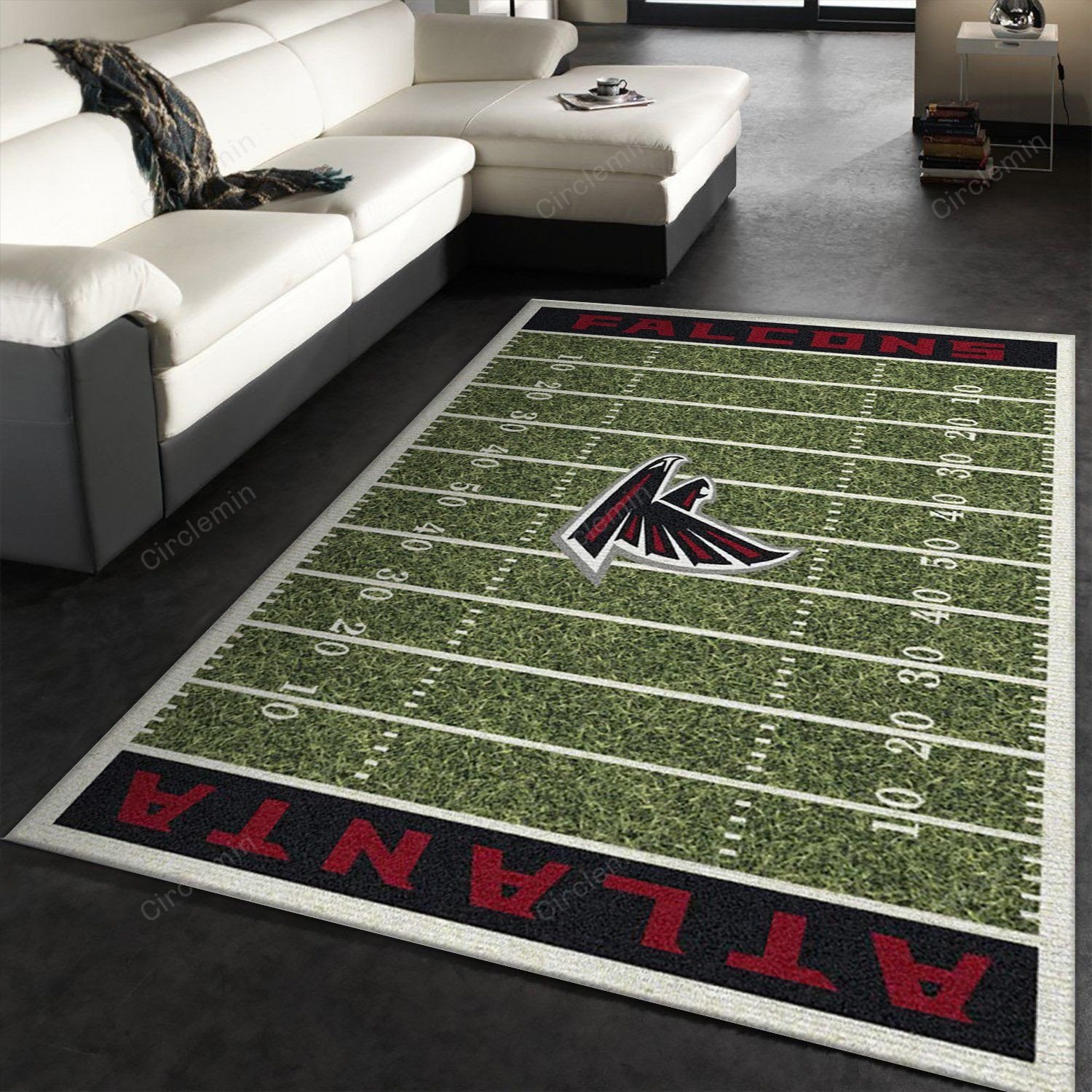Atlanta Falcons Imperial Homefield Rug Team Logos Area Rug Bedroom Home ...