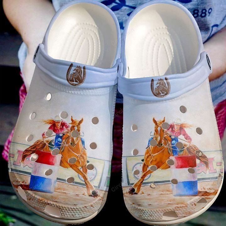 Barrel Racing Lover Classic Clogs Shoes - Circlemin