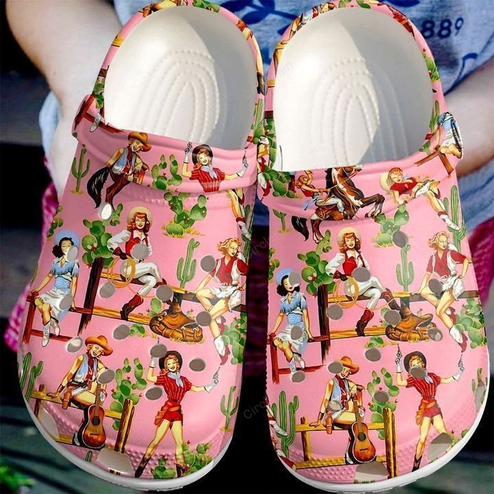 Barrel Racing Girl Classic Clogs Shoes - Circlemin