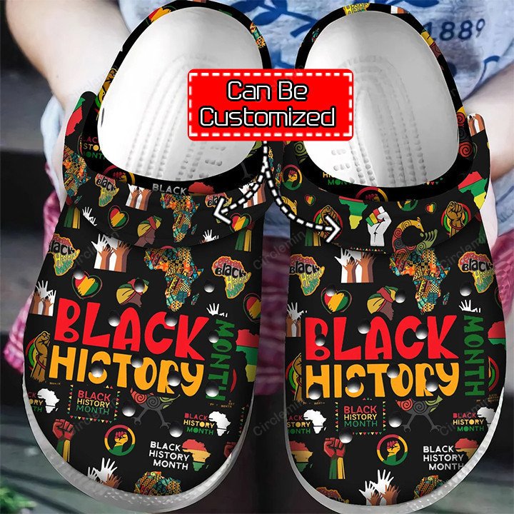 Personalized Black History Month African American Classic Clogs Shoes ...