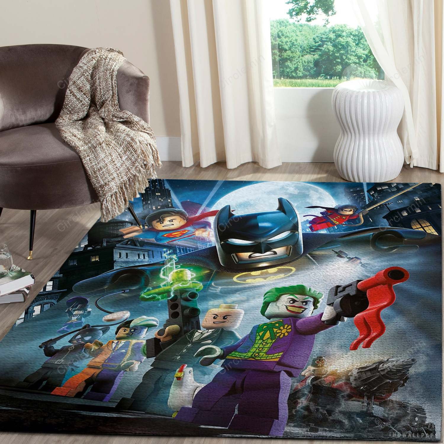 The Batman Riddler Rug Lego The Batman Superheros Movies Area Rug - Living Room - Custom Size ...