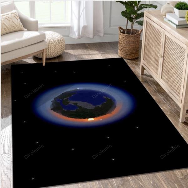 Minecraft Gaming Area Rug Bedroom Rug - Circlemin