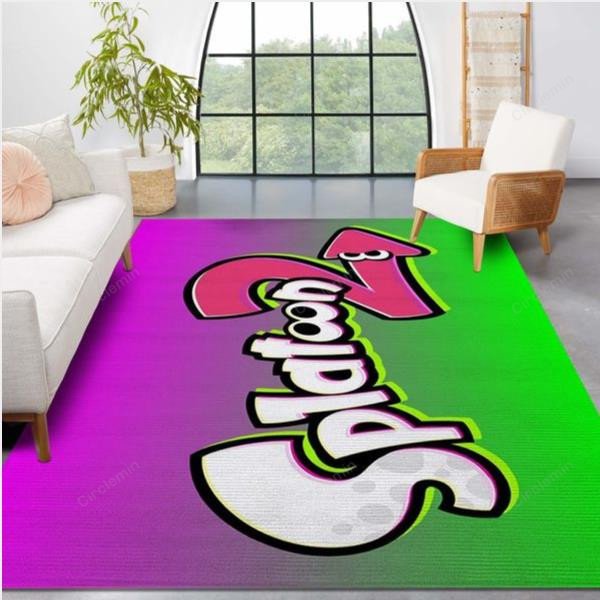 Splatoon - Logo Area Rug For Christmas Bedroom Rug Us Gift Decor ...