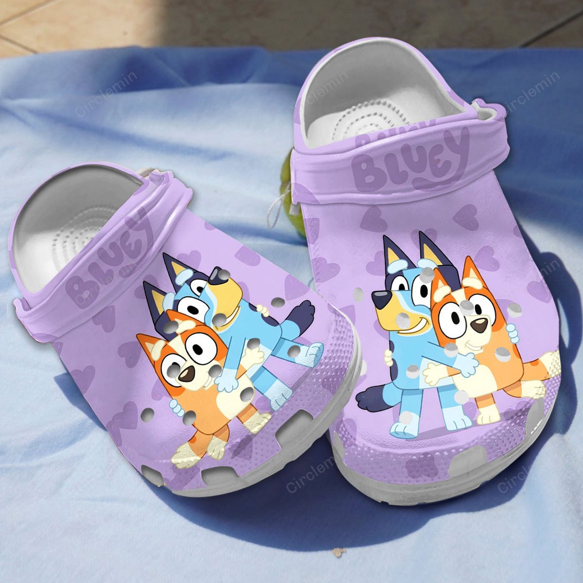 Special Bluey And Bingo Violet Clogs For Kids And Adults - Circlemin