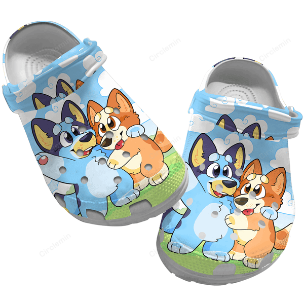 Bluey And Bingo Amazing Friendship Blue Crocs Classic Clogs Shoes ...
