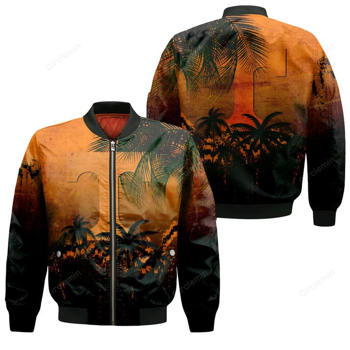 Tennessee Volunteers Coconut Tree Bomber Jacket - Circlemin