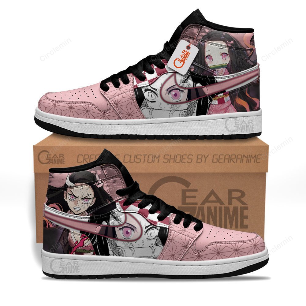Nezuko J1 Sneakers Anime Custom Shoes - Xtrendingprint - Circlemin