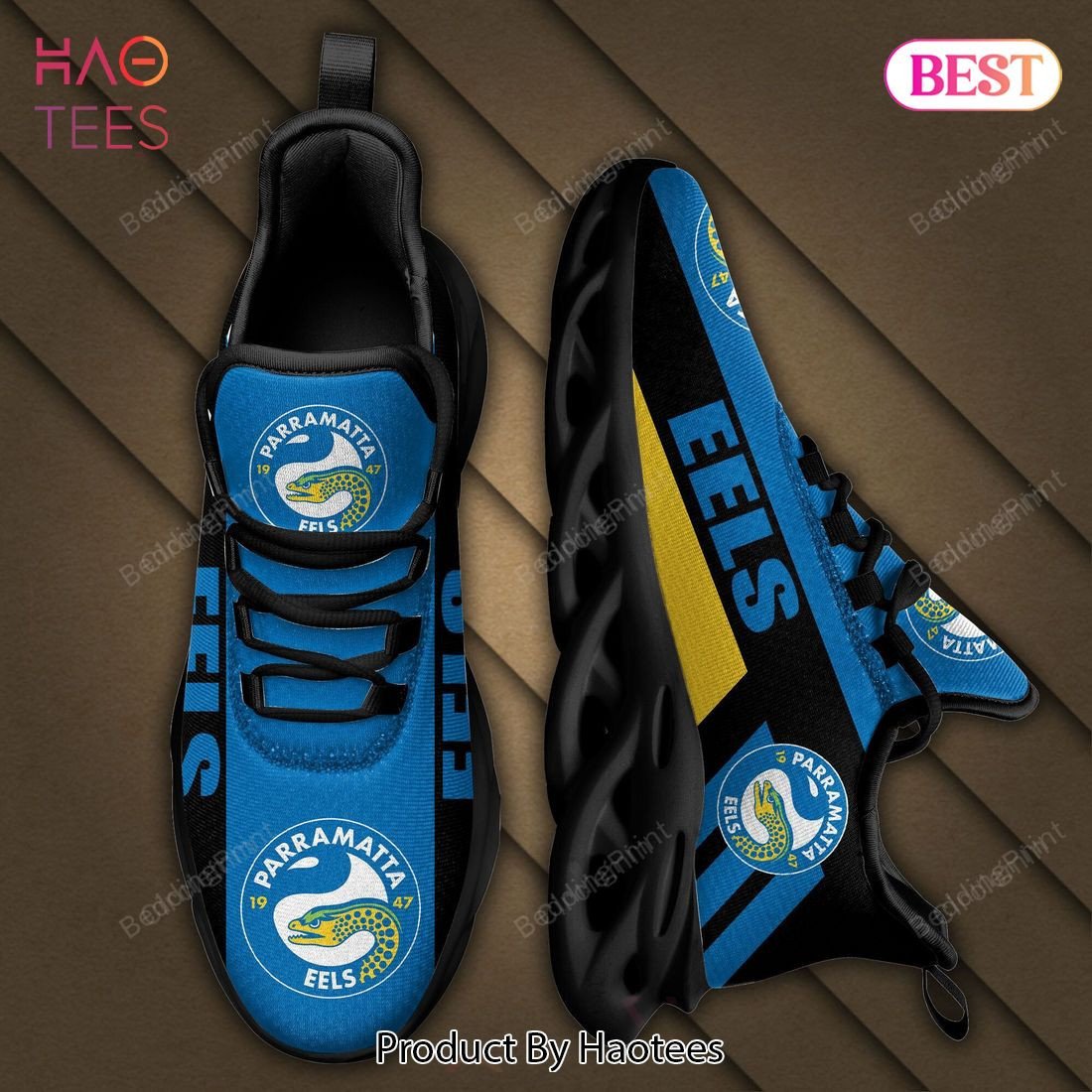Paramada Blue NRL Parramatta Eels Blue Color Max Soul Shoes - Xtrendingprint - Circlemin