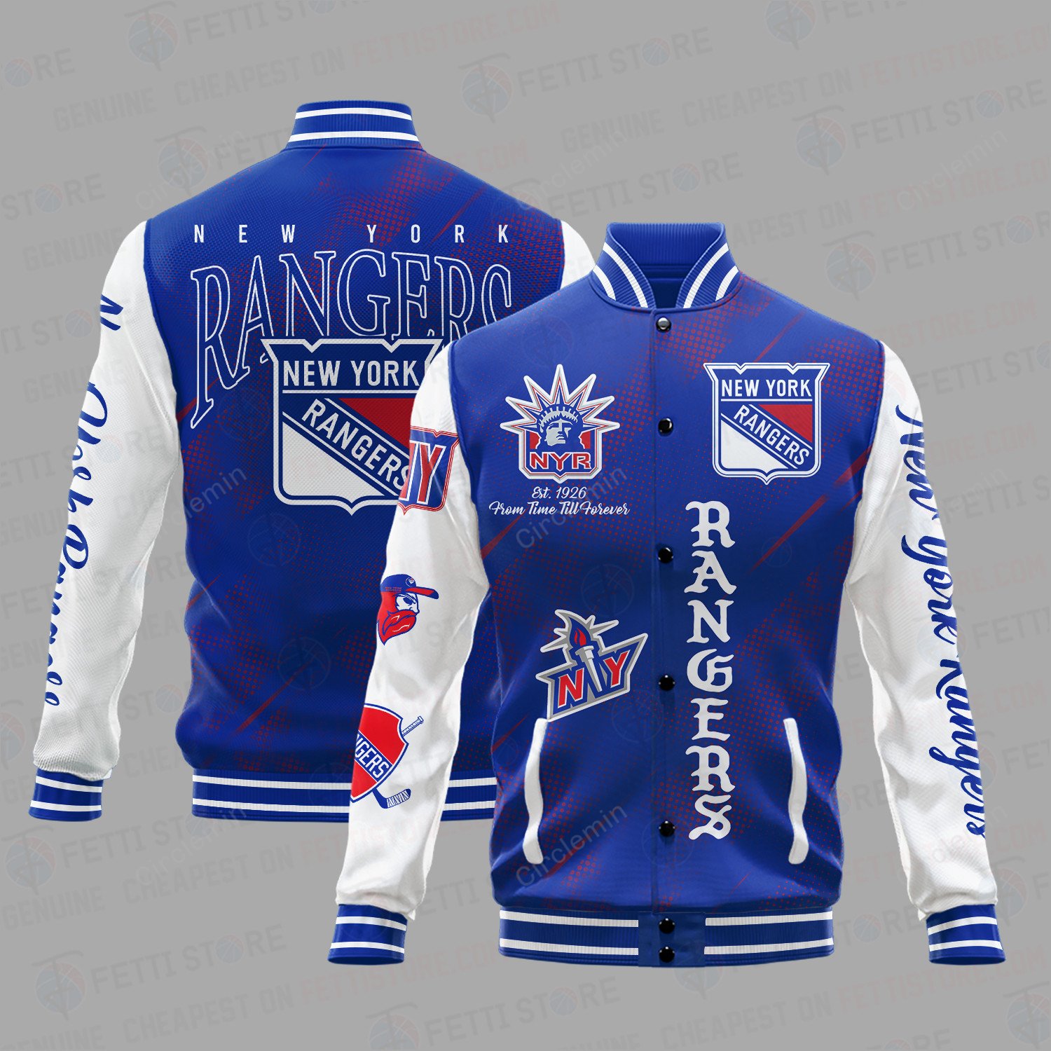 New York Rangers National Hockey League Varsity Jacket SH - Circlemin