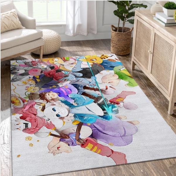 Frisk Sans Undertale Game Area Rug Carpet Living Room Rug - Rosabellal