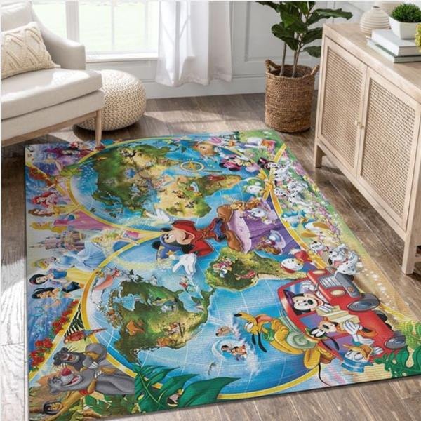 Disney Characters Area Rug Floor Decor - Rosabellal