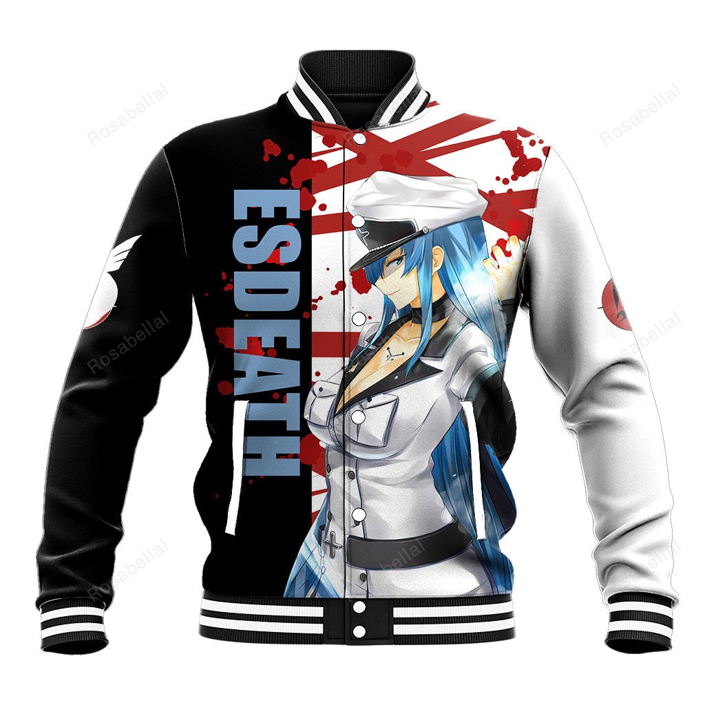 Esdeath Baseball Jacket Akame Ga Kill Ts04 - Hearthtops Store - Rosabellal