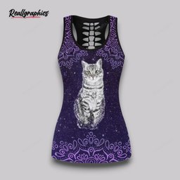 Galaxy Cat All Over Printed Women�s Tanktop Leggings Set TLS0907