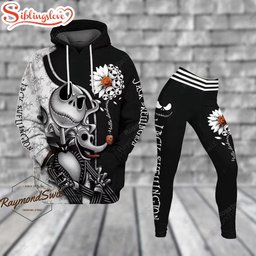 Jack Skellington Flower Hoodie Legging Set HLS1507