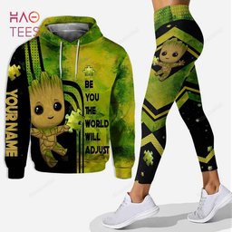 Be You The World Will Adjust Personalized Autism Awareness Hoodie & Leggings Set HLS1507