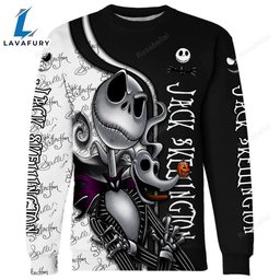 Jack Skellington Graphic Hoodie And Leggings Set HLS1507