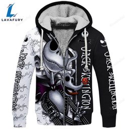 Jack Skellington Graphic Hoodie And Leggings Set HLS1507
