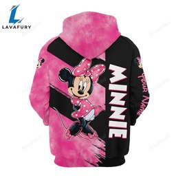 Personalized Name Minnie Pattern Hoodie And Leggings Set HLS1507