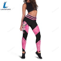 Personalized Name Minnie Pattern Hoodie And Leggings Set HLS1507