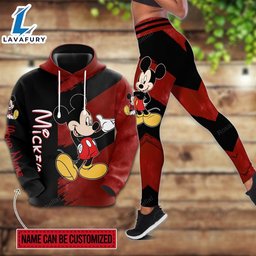 Personalized Mickey Mouse Pattern Hoodie And Leggings Set HLS1507