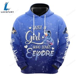 Eeyore Custom Just A Girl Hoodie And Capris Leggings Set HLS1507