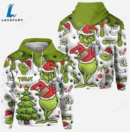 Any Name - Personalized Grinch Hoodie and Leggings HLS1507