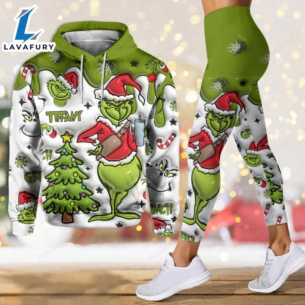 Any Name - Personalized Grinch Hoodie and Leggings HLS1507
