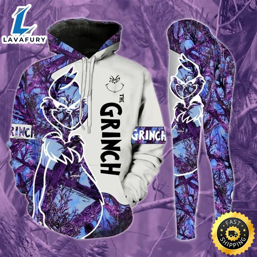 Grinch hoodie and legging HLS1507