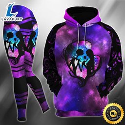 Pink Galaxy Nightmare Heart Love Combo Hoodie and Leggings HLS1507