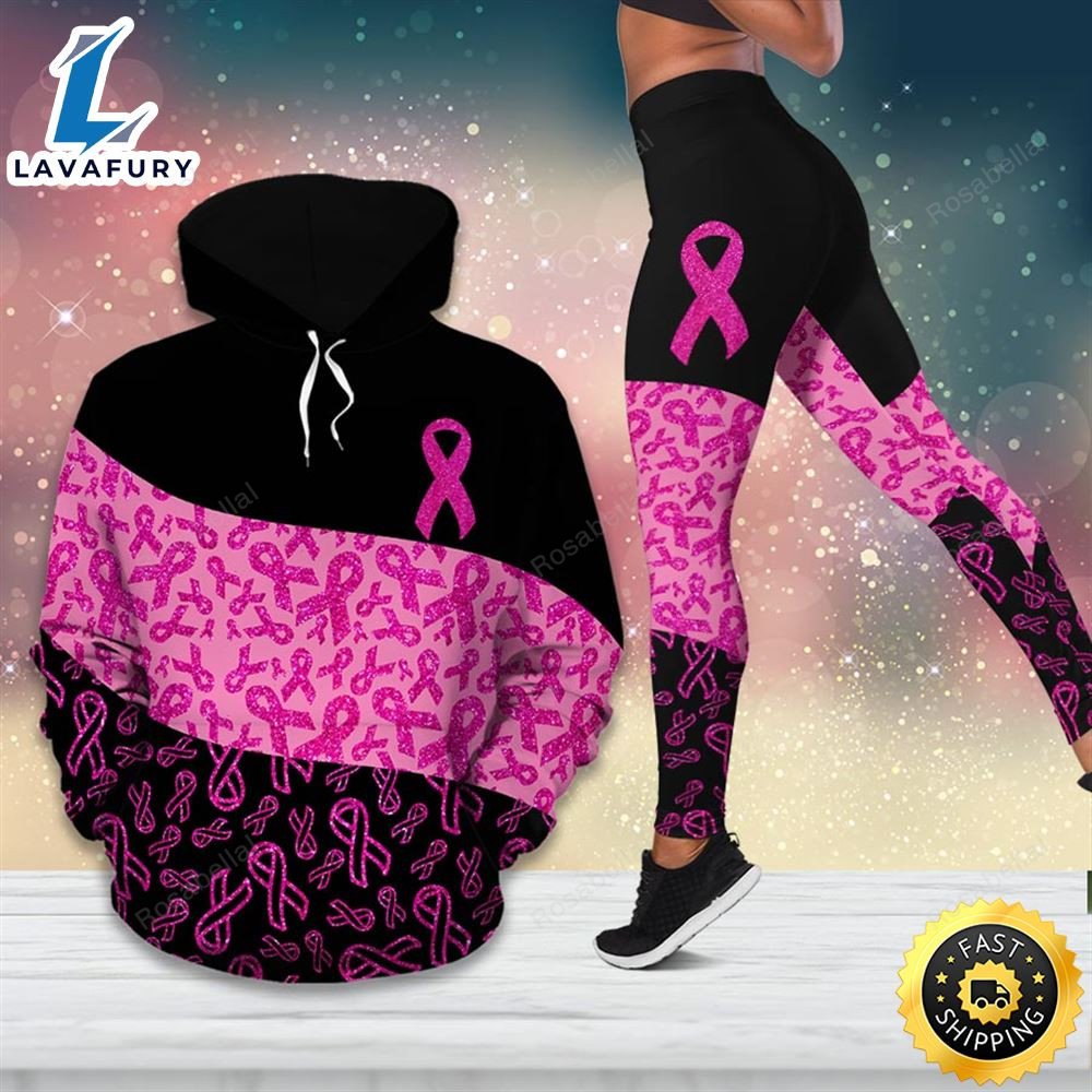 Breast Cancer Awareness Month I Wear Pink Survivor Breast Pain Fight Like A Girl Hoodie Legging_6312 HLS1507