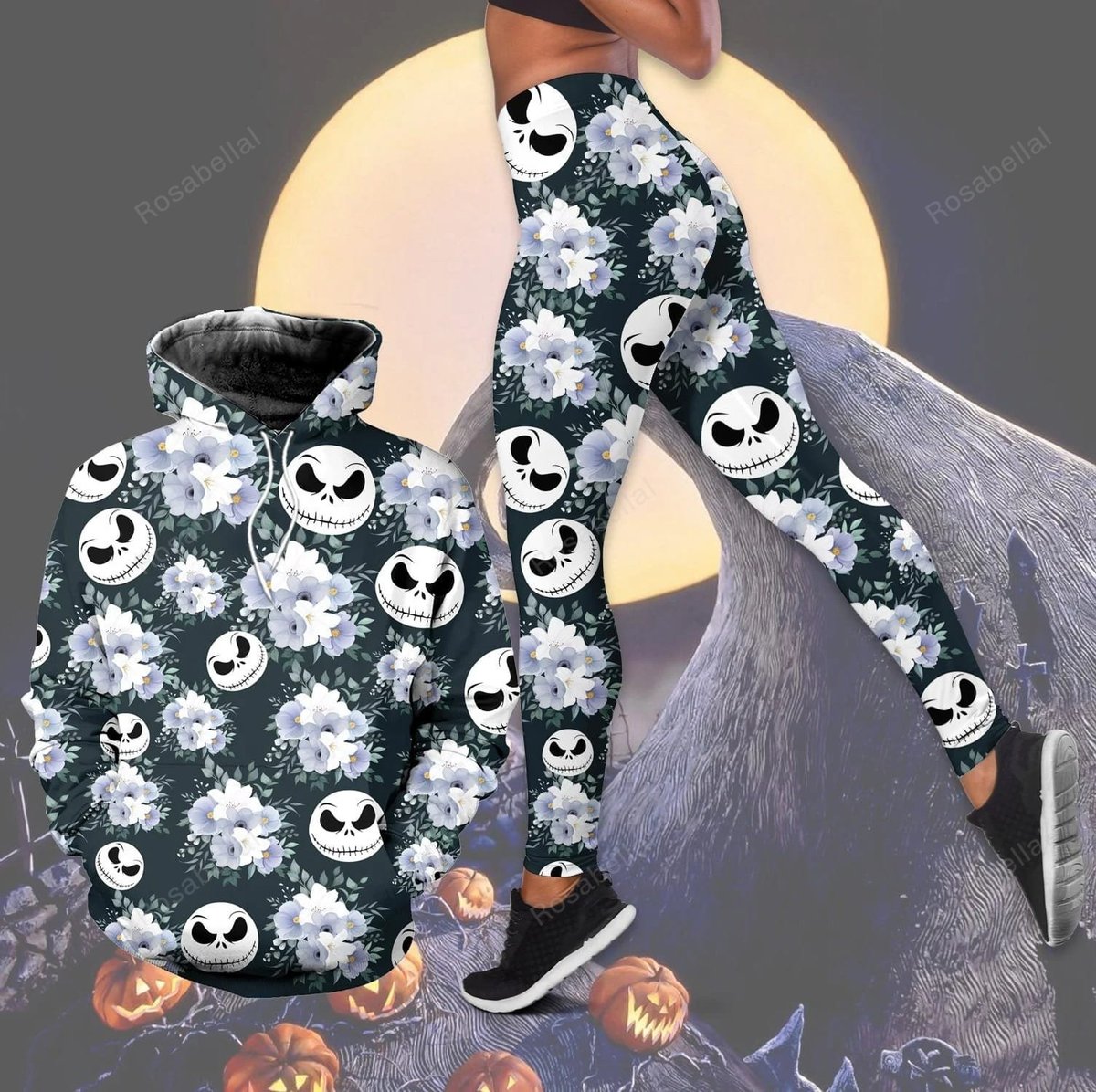 Jack Skellington Combo Hoodie Legging HLS1507