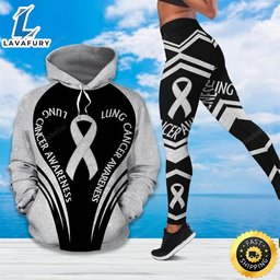 Lung Cancer Awareness Hoodie Legging HLS1507