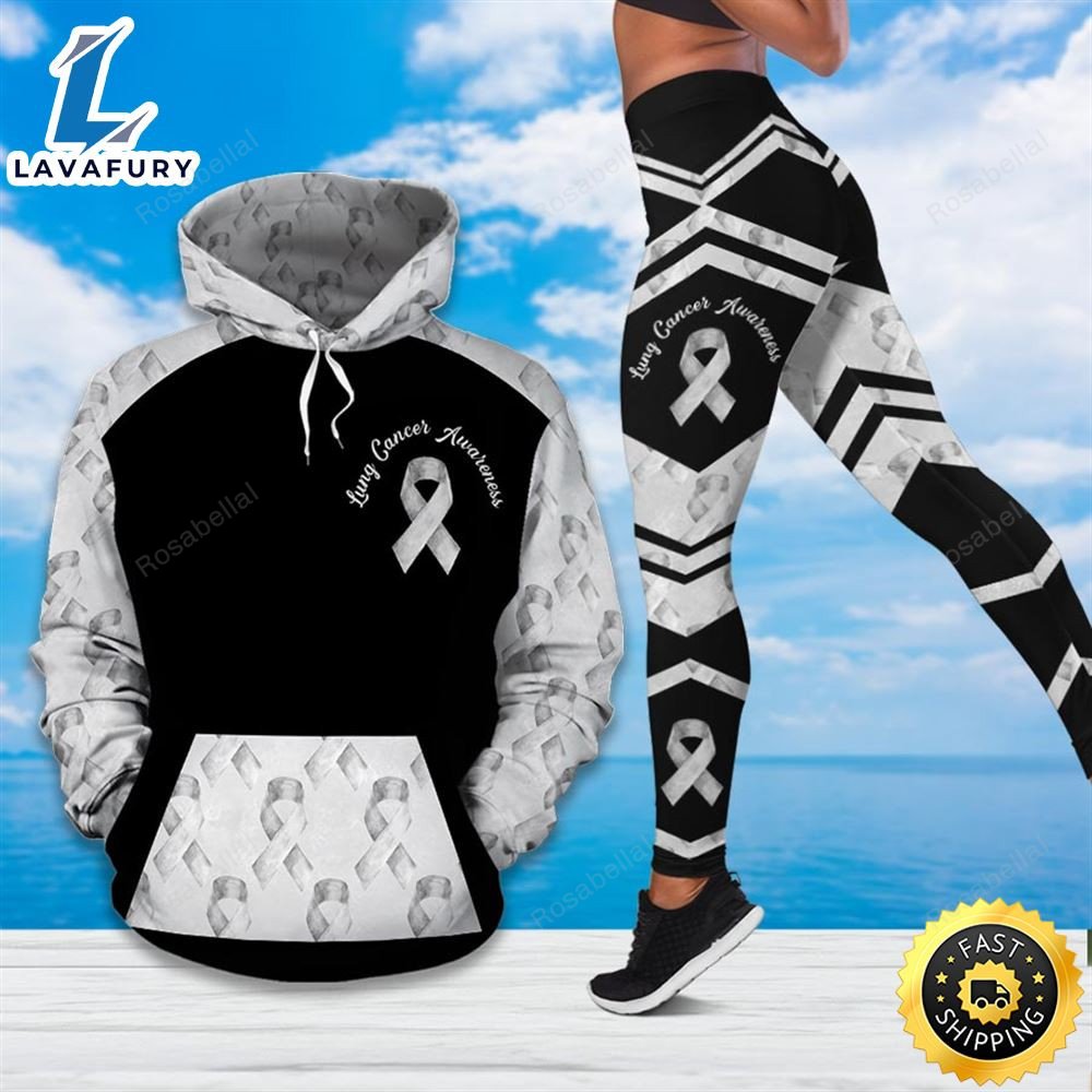 Lung Cancer Awareness Hoodie Legging HLS1507