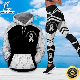 Lung Cancer Awareness Hoodie Legging HLS1507