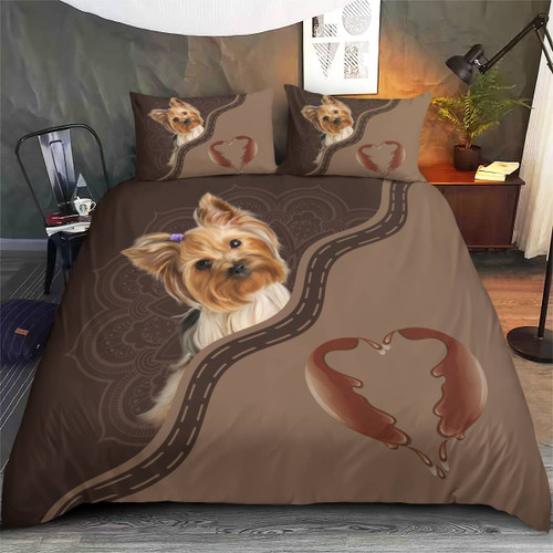 Premium Yorkshire Terrier Quilt Bedding Set