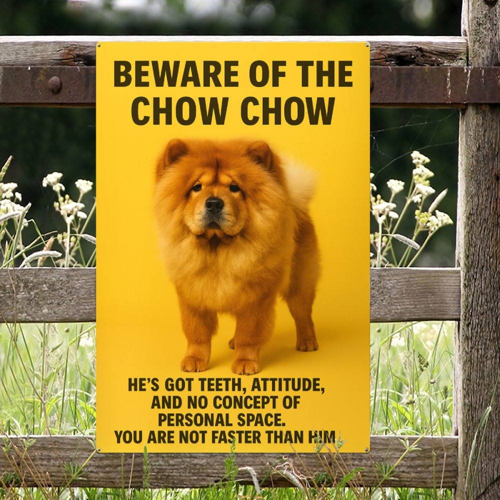 Premium Chow Chow Metal Sign - Agiftclub