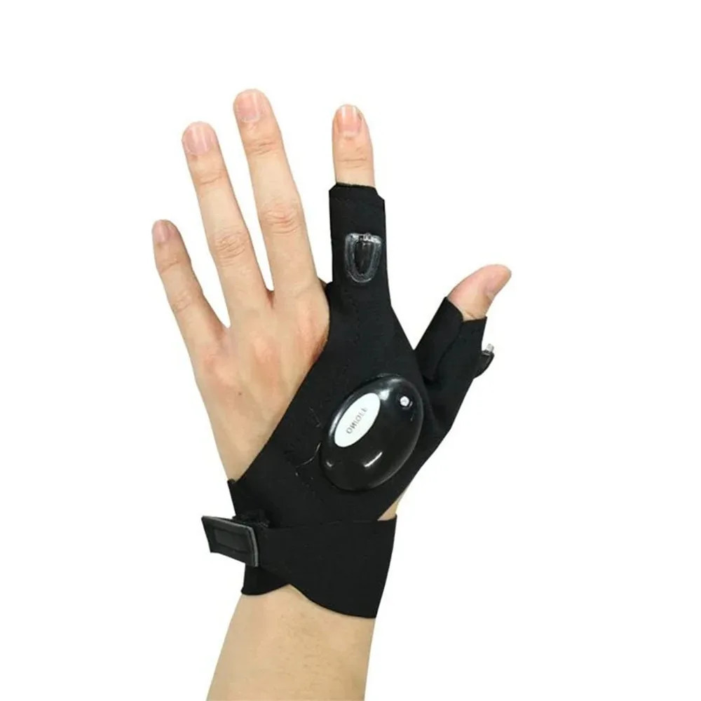 Led Flashlight Waterproof Gloves – Practical Durable Fingerless Gloves