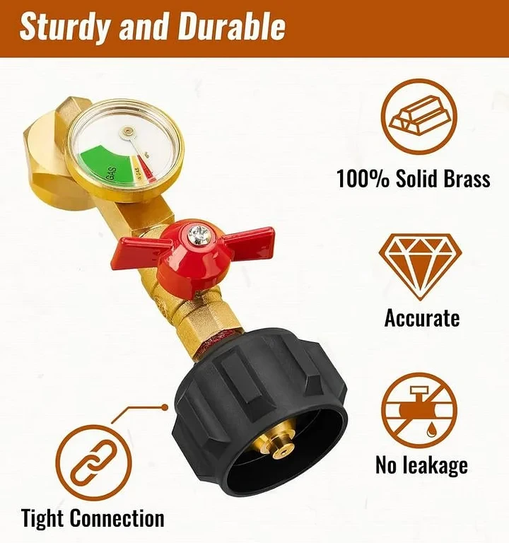 Last Day Promotion Save 49%🔥 Top-rated Propane Refill Elbow Adapter With Tank Gauge