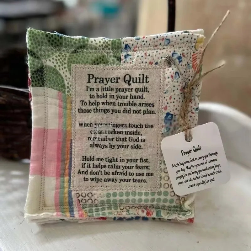 Prayer Quilt With Cross Inside