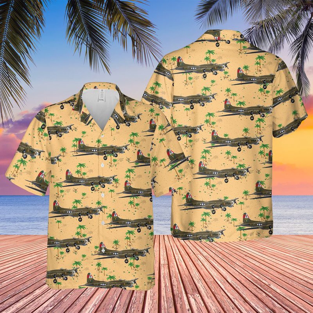 Air Force Hawaiian Shirt, US Air Force B-17G Flying Fortress 42-31713 ...